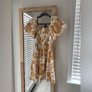 Rip Curl Smocked Floral Mini Dress